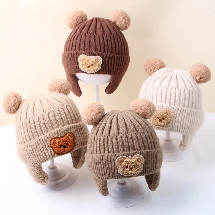 Winter%20Baby%20Beanie%20Cap%20Cartoon%20Bear%20Ear%20Protection%20Knitted%20Hat%20for%20Toddler%20Boys%20Girls%20Cute%20Korean%20Warm%20Kids%20Crochet%20Hats%20Gorros%20-%20Image%202
