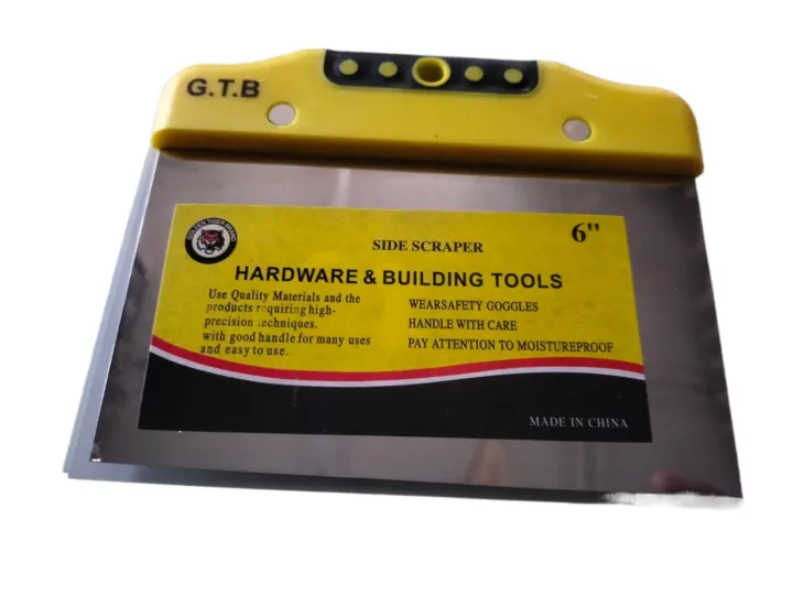 6"%20Stainless%20Steel%20Side%20Scraper%20With%20Heavy%20Handle%20Paint%20Accessories%20Made%20By%20China%20-%20Image%202