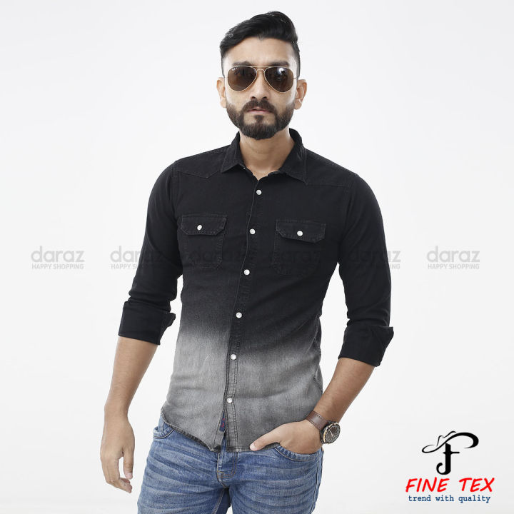 Black Danim Day Night For Men's  Collection BY  Fine Tex