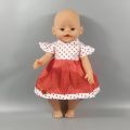 【The road to happiness Store】New Dress Fit 43cm Baby Doll 17 Doll Clothes And 057.