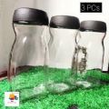 3 Pis Glass Built Coffee Jar 500ml(কফির কাচের জার).