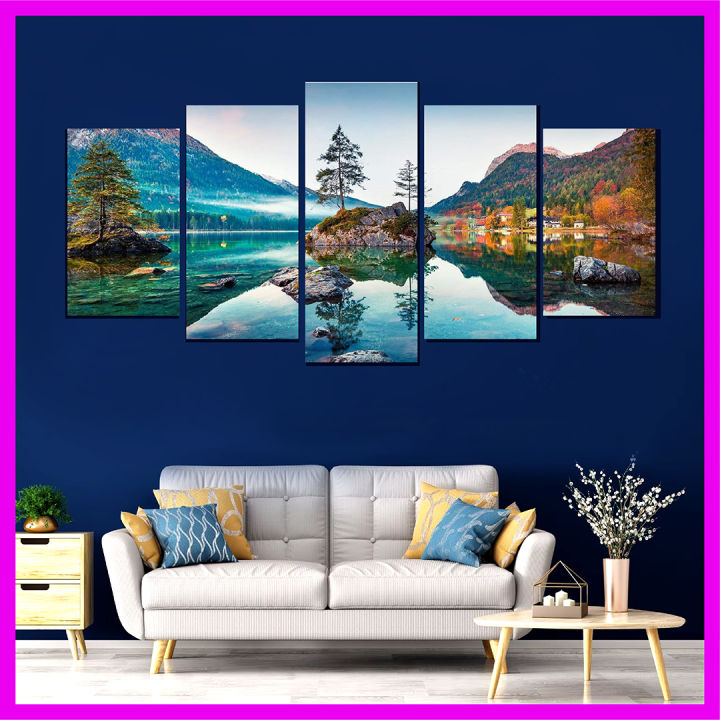 5Pcs In 1 Set Wall Canvas Art code | Daraz.com.bd