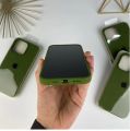 For Apple iphone 13/ iphone 13 Pro / iphone 13 Mini / iphone 13 Pro Max Liquid Silicone Case Luxury Shockproof Soft Touch Premium Case Back Cover Silicone Green Color.
