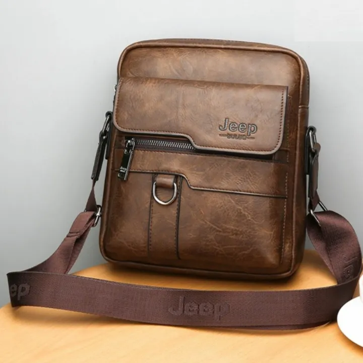 JEEP%20BULUO%20Brand%20Leather%20Men's%20Shoulder%20Crossbody%20Bags%209.7Inch%20Ipad%20Office%20Messenger%20Bag%20for%20Men%20Business%20Handbag%20Male%20Sling%20Bag%20-%20Image%204