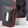 SL Car Tissue Holder PU Leather Backseat Tissue Case With Adjustable Strap Wipes Dispenser Interior Parts. 