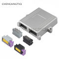 1 Set 48 Pin Silver Ecu Aluminum Box Auto Connector Plug Car On-Board Controller Panel Circuit Board Connector. 