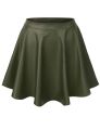 Women’s Silk Flared Mini Skirt – Soft Shiny Fabric Short Skirt for Chic and Casual Outfits. 