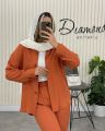 Woman’s Fashionable  Sleeve Tunic Trousers Set - Pomegranate Flower Casual Home Wear Beach Sun Protection Shirt Set Breathable Women Suit Clothing. 