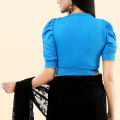 Fashionable half sleeve ghoti hata crop top blouse for girls & women. 