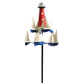 Windmill Sailboat Art Wind Sculpture,Unique Design Outdoor Garden Decorations Moral Good,Gifts.