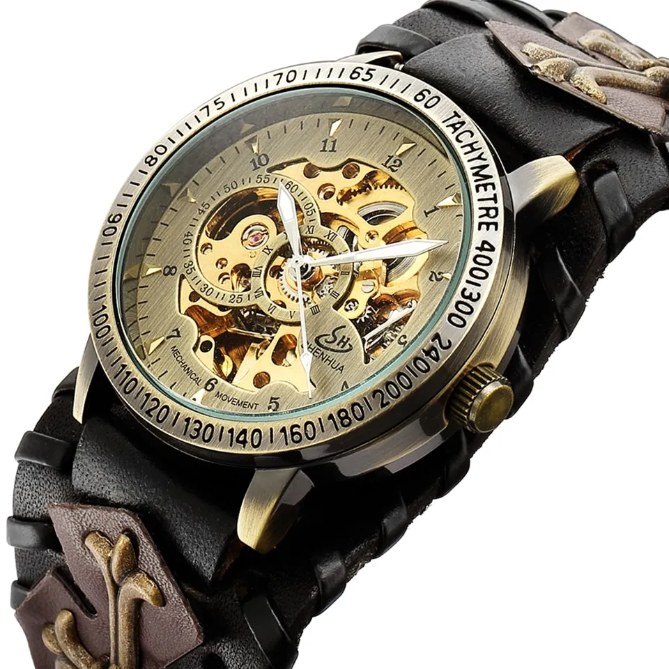 Steampunk Automatic Self Winding Women's Watches SHENHUA
