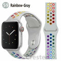 38mm/40mm Rainbow Colored Silicone Sports Band Straps for Smartwatch. 