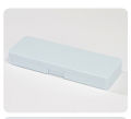 Transparent Pencil Case Easy-to-use 19.3*6.3*2cm Plastic Pen Box PP Stationery Holder for School Supplies Desk Organization. 