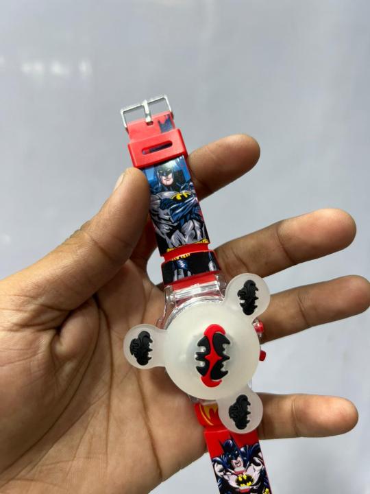 Kids Boys Watch Batman Spinner Lighting Musical Cool Fun Watch