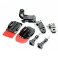 【3C VictoryEagle】9 in 1 Helmet Front Side Quick Clip Mount Kit for GoPro 6 3 2 Session - Black. 