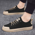 Low-top canvas shoes, breathable men's shoes, trendy shoes, spring 2024 new shoes, versatile trendy sneakers, Korean casual shoes.