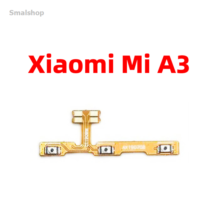compatibile con XIAOMI Mi A3 (CC9e) KIT TASTI ESTERNI LATERALI TASTINO ACCENSIONE power ON OFF + PULSANTE controllo VOLUME side keys (SILVER