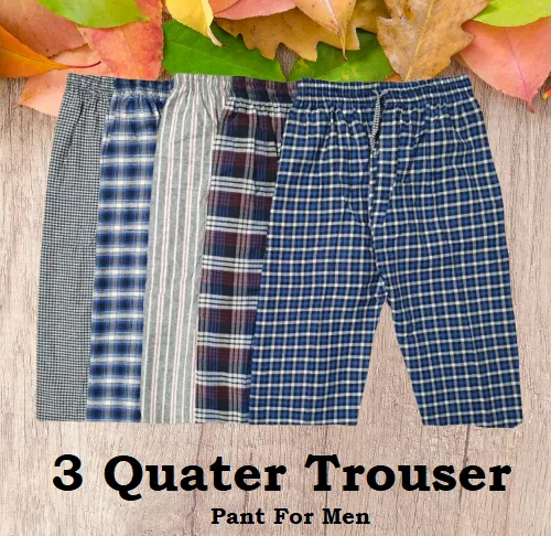 Three%20Quarter%20Trouser%20Pant%20For%20Men%20Multicolor%20Random%20Design%20-%201%20Piece%20-%20Image%202