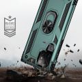 For Samaung Galaxy S22 Ultra 5G Shockproof TPU + PC Protective Case with 360 Degree Rotating Holder(Black). 