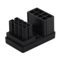 GPU 180 Degree Angle Power Adapter, 8 Pin GPU U Turn Power Adapter Female To Male for Desktop Graphics Card. 