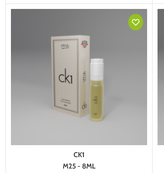 Ck1 By Alif Attar Long Lasting Roll On Non Alcoholic Perfume - 8ml