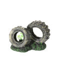 QI Resin Car Wreck Fishbowl Landscaping Various Styles Multipurpose Fish Shrimp Shelter Excellent Breeding Environment Aquarium Ornaments. 