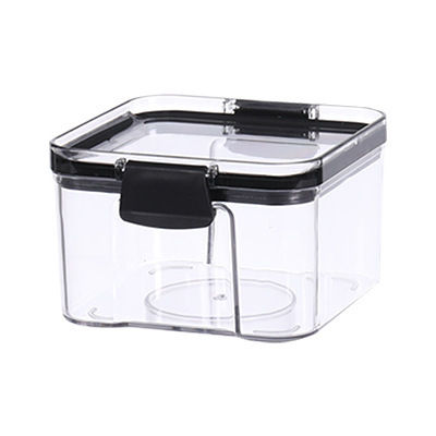 Kitchen Square Transparent Airtight Jar Food Preservation Jar Storage Jar Kitchen Nut Snack Storage Box