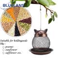Bird Feeder with Squirrel-proof Lid Spacious Standing Feeding Space for Birds. 