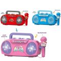 Kids Microphone Karaoke Machine Music Instrument Toys With Light Indoor Outdoor Travel Educational Toy Gift for Kids. 