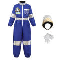 Astronaut Costume for Kids Space Suit Boys Girls Children Astronaut Jumpsuit Costume Zipper Role Play Pilot Costume With Hat. 