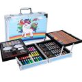 New 145-Piece High-Quality Art Set with Double-Layer Aluminum Case - Durable Watercolor, Oil & Drawing Supplies. 