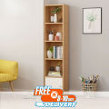 Reader's Choice 5 Layer Book Shelf Shelving Display Bookcase Shelve MDF Wood Bookshelf Showpiece Rack with Storage Cabinet by KARIGOR BD. 
