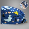 Lab Scrub Cap Cartoon Printing Medical Scrubs Hat For Women Mens Scrubs Surgicals Hat Nursing Accessories Beanie Nurse Head Cap. 