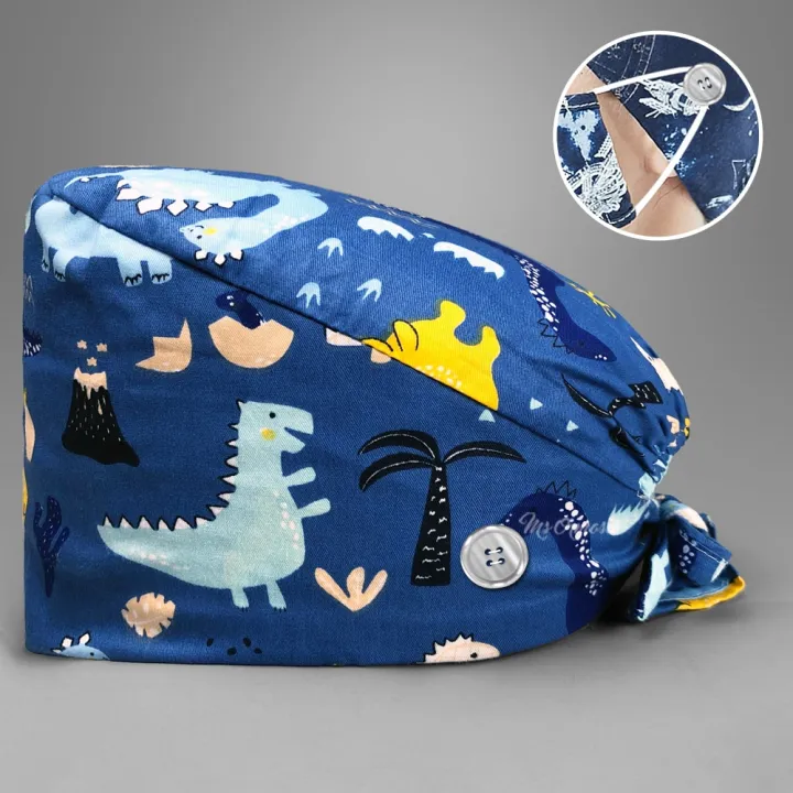 Lab%20Scrub%20Cap%20Cartoon%20Printing%20Medical%20Scrubs%20Hat%20For%20Women%20Mens%20Scrubs%20Surgicals%20Hat%20Nursing%20Accessories%20Beanie%20Nurse%20Head%20Cap%20-%20Image%207