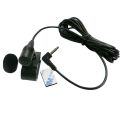 Car Audio Microphone 3.5mm Clip Jack Plug Mic Stereo Mini Wired External Microphone For Auto DVD Radio 3m Long Professionals Black.