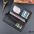 Avro Men's Wallets Fashion Long Wallet PU Leather Long Purse Business Wallets Soft Leather Wallet Ultra-thin Long Purse Travel Purses Coin Pouch ID Credit Cards Holders Wallet for men. 