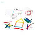 Kids Colorful Sticks Puzzle Logical Thinking Matching Games Children Early Learning Montessori Toys. 