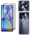 For Tecno Spark 10 Pro 3-in-1 Combo Pack Glass Screen Protector+Camera Protector+Back Poly. 