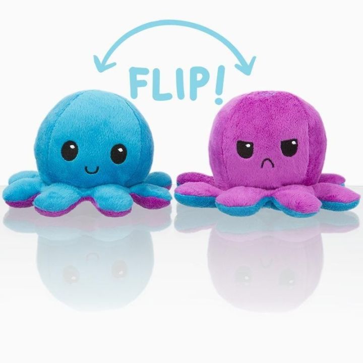 Flip octopus expression Mood Swing Soft Doll