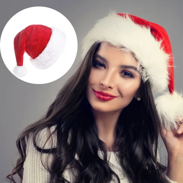 Plush%20Adult%20Christmas%20Hat%20Plush%20Toys%20Hat%20Red%20Velvet%20Santa%20Claus%20Hat%20Comfortable%20Inside%20Christmas%20Hat%20-%20Image%207