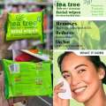 Tea Tree & Peppermint Face Cleansing Wipes Combo to cleanse & refresh your skin  (25 Tissues). 