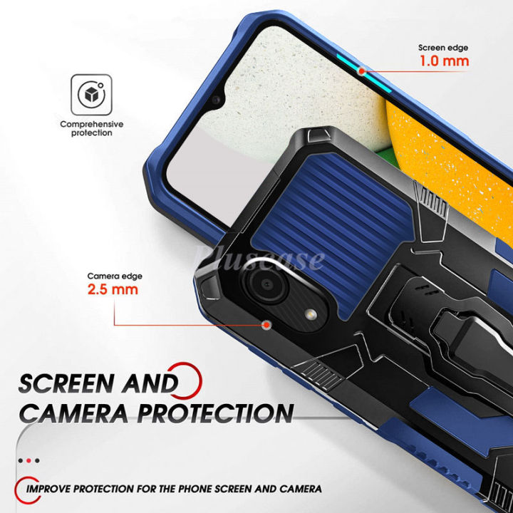 PlusCase%20for%20Samsung%20Galaxy%20A03%20Core%20Stand%20Phone%20Case%20Belt%20Clip%20Shockproof%20Hard%20Back%20Cover%20-%20Image%204