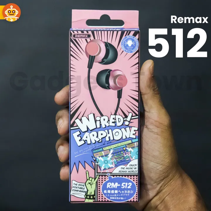 Remax rm 512 মাইকসহ উচ্চ কার্যক্ষমতা তারযুক্ত ইন ইয়ার ইয়ারফোন স্টিরিও ...