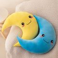 25cm New Sky Style Funny Smile Moon Soft Plush Toy Baby Cute Throw Pillow Comfort Dolls Home Decor Xmas Gift Kids. 
