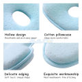 HelloKimi Memory Foam Baby Shaping Pillow Newborns Positioner Infant Sleeping Neck Support Cushion Cotton Newborn Ergonomic With Velvet Pillowcase. 
