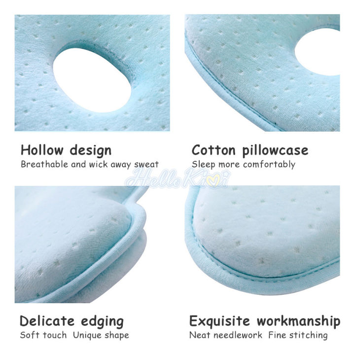 HelloKimi%20Memory%20Foam%20Baby%20Shaping%20Pillow%20Newborns%20Positioner%20Infant%20Sleeping%20Neck%20Support%20Cushion%20Cotton%20Newborn%20Ergonomic%20With%20Velvet%20Pillowcase%20-%20Image%208