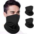 Black Bike Face Bandana for Men & Women. 