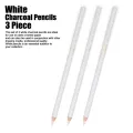 Art Supplies 3Pcs White highlight brush Sketch Charcoal Pencils Standard Pencil Drawing Pencils Set For School Tool Painting. 