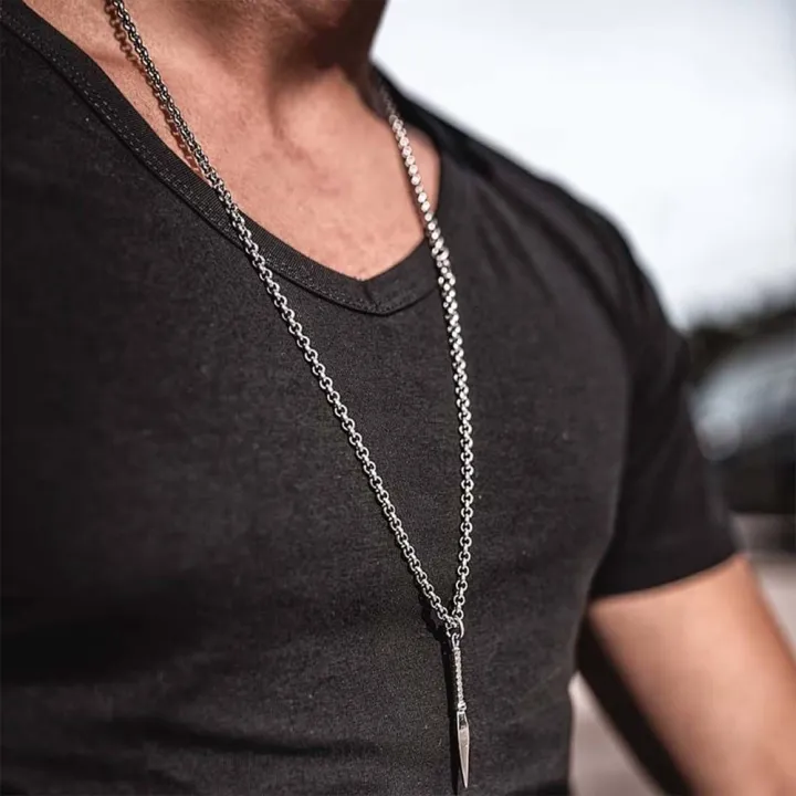 Stainless%20Steel%20Chain%20Necklace%20for%20men%20kwentas%20for%20men%20Fashion%20Women%20Gold%20Black%20Barb%20Chain%20Necklace%20Spear%20Pendant%20Jewelry%20Gift%20kwintas%20pang%20lalaki%20uso%20ngayon%20-%20Image%207