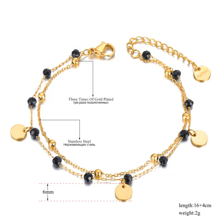 JeeMango%20Bohemia%20Titanium%20Stainless%20Steel%20Double%20Layer%20Bracelet%20For%20Women%20Original%20Design%20Black%20Crystal%20Chain%20Jewelry%20JB21117%20-%20Image%203